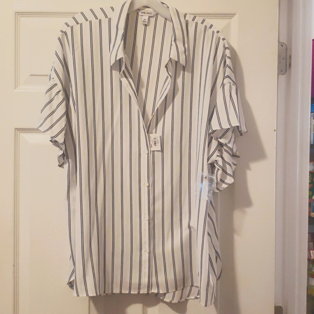 Nine West Button Down Blouse